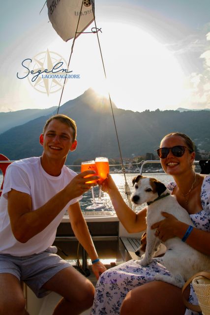 Cannero Riviera: Sunset Sailing Lago Maggiore - Following the Cannero waterfront at sunset