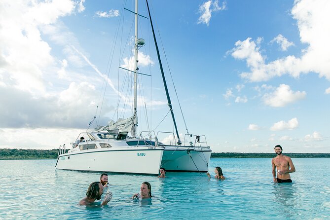 Catamaran Adventure: Sailing and Swimming in the Bacalar Lagoon - What is included for $55