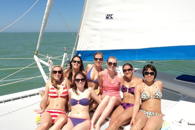 Catamaran Day Sail Shelling Excursion 42ft. Mainecat Cool Beans - Reaching the beach for shelling and swimming