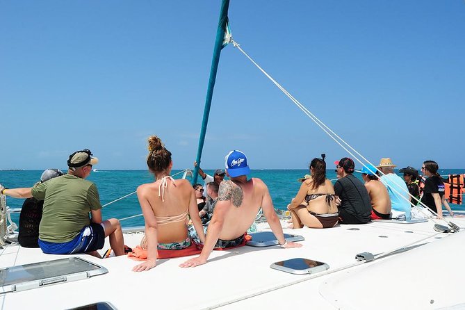 Catamaran Sail and Snorkeling Tour with Open Bar in Puerto Morelos - One hour sailing along the Mexican Caribbean
