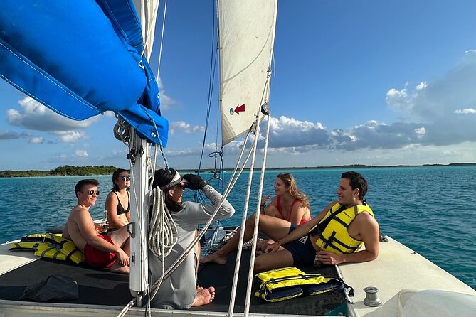 Catamaran Sailboat Bacalar Excursions - Bird Island and the lagoon’s quieter side