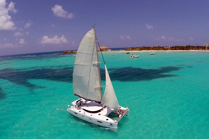 Catamaran Sailing and Snorkeling to Isla Mujeres from Cancun - Snorkeling at the open reef