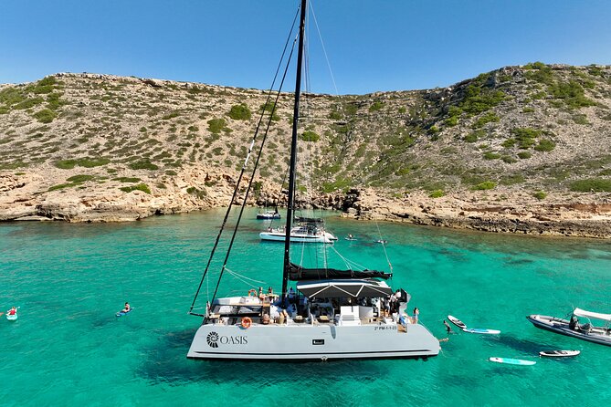 Catamaran Sailing in Palma Mallorca includes Aperitif and BBQ - From Palma harbor toward Cala Vella