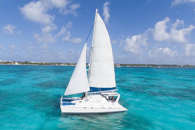Catamaran Sailing & Snorkeling Experience Isla Mujeres from Playa Del Carmen - Sailing Out for the El Meco Reef Stop