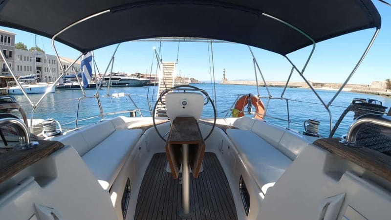 Chania: Private Sailing Cruise with Snorkel, Lunch & Drinks - Leaving Chania’s Old Venetian Harbor at 10am