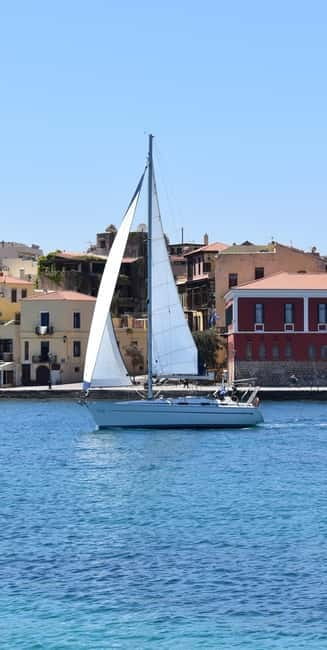 Chania: Private Sailing Cruise with Snorkel, Lunch & Drinks - First Stop: Agios Theodoros and the Kri-Kri Habitat