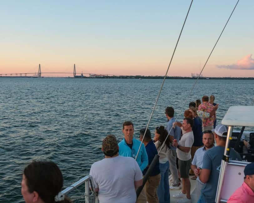 Charleston Harbor Sunset Cruise with Music & Onboard Bar - Settling onto the 55-foot Palmetto Breeze