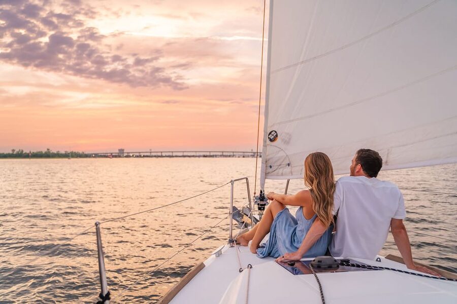 Charleston: Private Daytime or Sunset BYOB Sailing Charter - Why Charleston Harbor works so well by sail