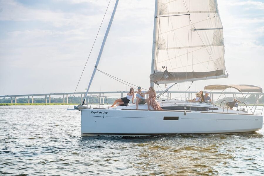 Charleston: Private Daytime or Sunset BYOB Sailing Charter - Boarding Esprit de Joy