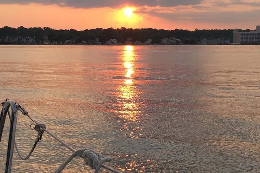 Chesapeake Beach: Sunset Sailing Cruise with Snacks - Two and a half hours on the Chesapeake