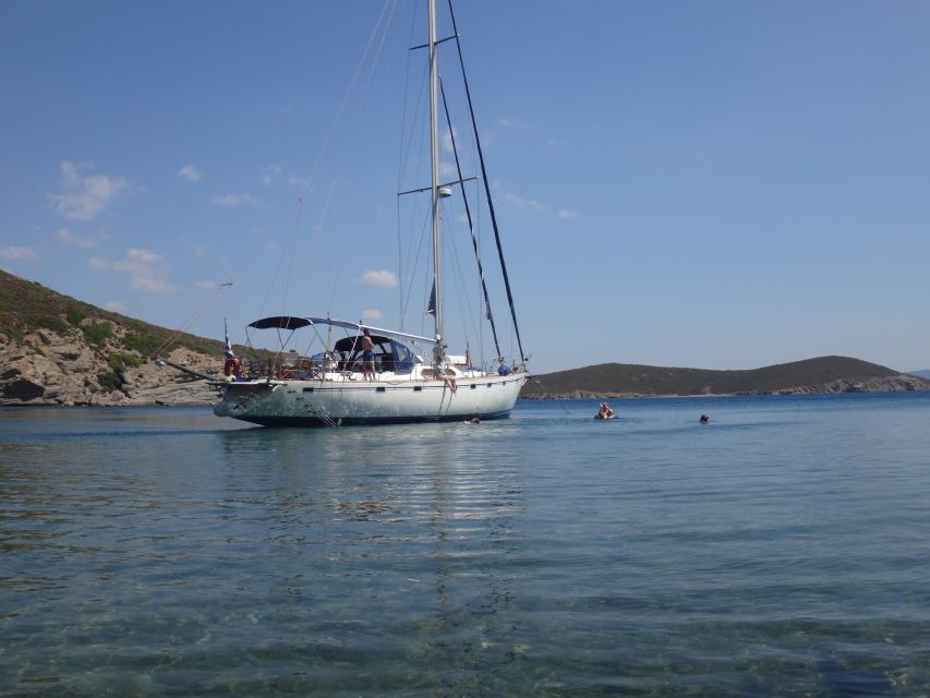 Chios: Sailing Boat Cruise to Oinouses with Meal & Drinks - Barbecue lunch on a small sailing boat
