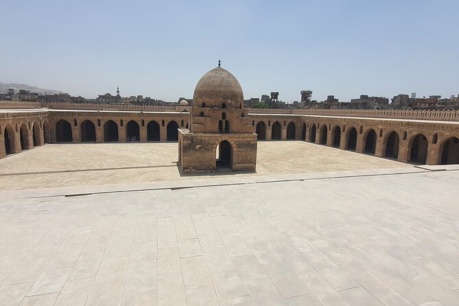 Coptic Cairo, Mosques , sailing on Nile and Bazaar Private Tour with Lunch - Ibn Tulun Mosque and the city from above