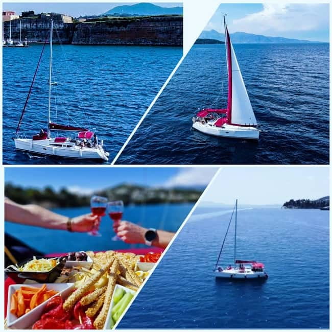 Corfu: Private Sailing Cruise- Swim Stops with Food & Drinks - Following Corfu’s eastern coastline
