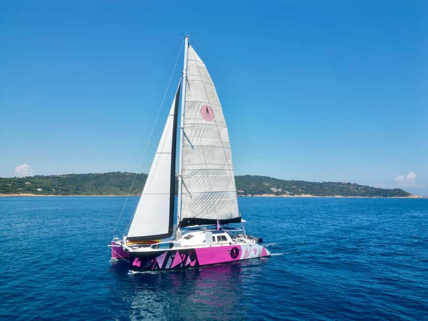 Côte d'Azur: Half-Day Coastline Catamaran Sailing Tour - Boarding, Aperitif, and the First Stretch Along the Coast