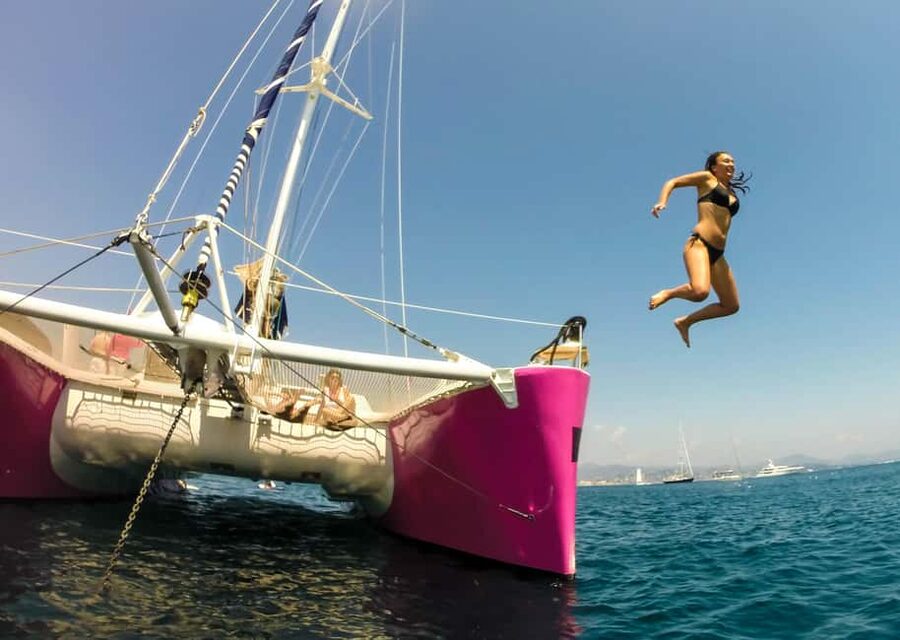 Côte d'Azur: Half-Day Coastline Catamaran Sailing Tour - The Saint-Tropez View From the Water