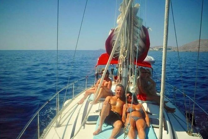 Day Cruise by a Sailing Yacht to the most beautiful bays or Rhodes (Small Group) - Lunch, Greek salad, and drinks onboard