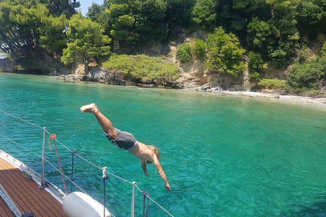 Day sailing Skiathos Skopelos with lunch on Rainbow yacht - Greek lunch cooked on Rainbow
