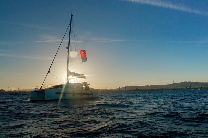 Dinner Sunset Small Group Sailing on the Mediterranean Barcelona - Barcelona at golden hour