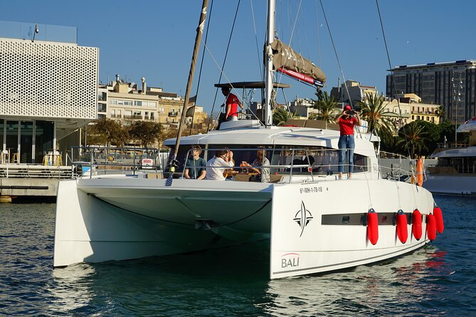 Dinner Sunset Small Group Sailing on the Mediterranean Barcelona - A three-course Mediterranean dinner on board