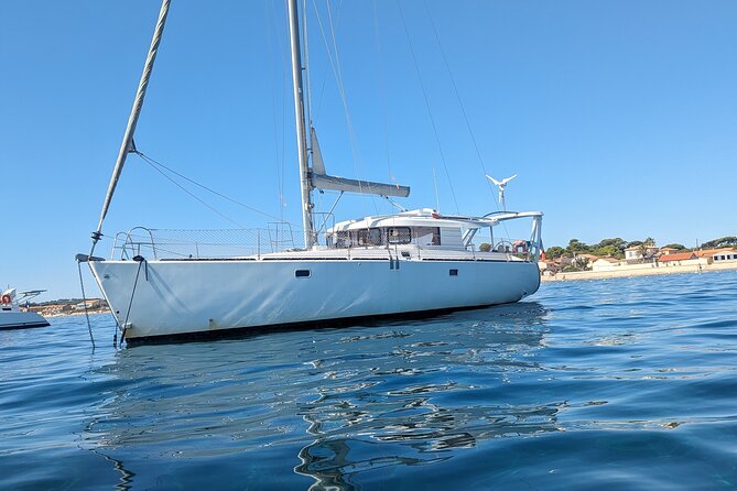 Discovery of Sailing Porquerolles with meals included - Courtade Beach: the first long stop