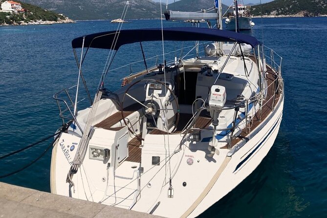 Dubrovnik: Full Day Private Sail Boat tour to Elaphiti&Blue Cave - Koločep: a calm first swim