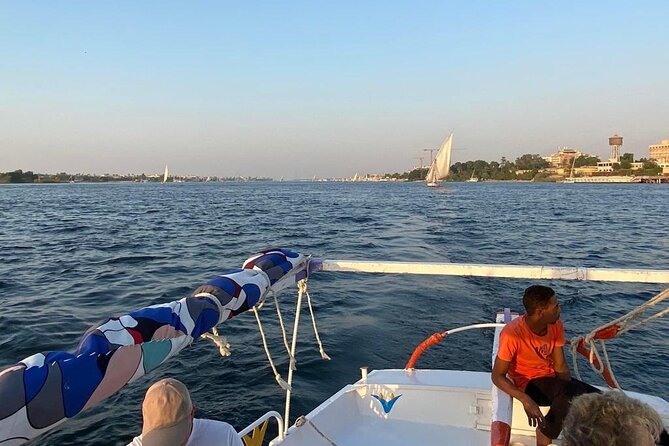 Felucca in Luxor Amazing Sunset sailing {Private} 2 Hours - What the Nile looks like from a felucca