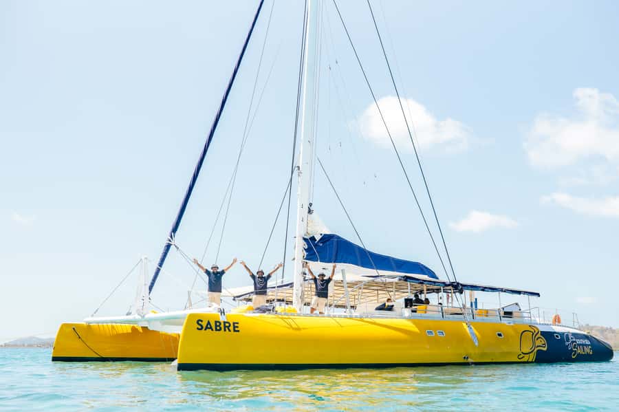 Fiji: South Sea Sailing Experience with Lunch & Drinks - Snorkeling at the reef, with help when you need it