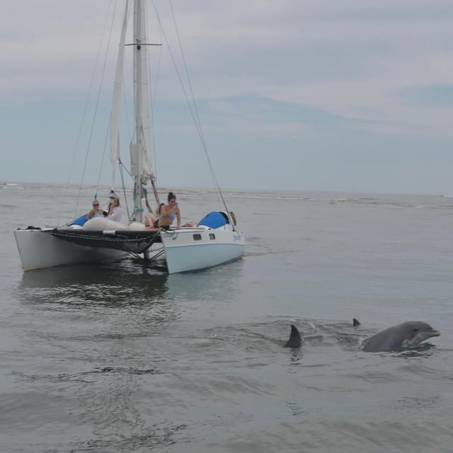 Folly Beach: Private Daytime or Sunset Sail, cooler provided - The island stop for shelling or swimming