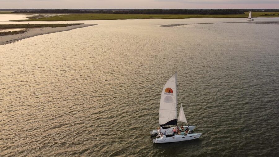 Folly Beach: Private Daytime or Sunset Sail, cooler provided - Daytime sailing or a sunset mood