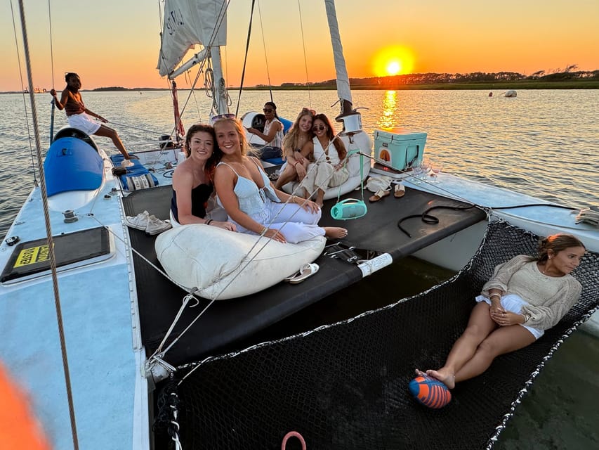 Folly Beach: Private Daytime or Sunset Sail, cooler provided - Captain Richard and the guide style