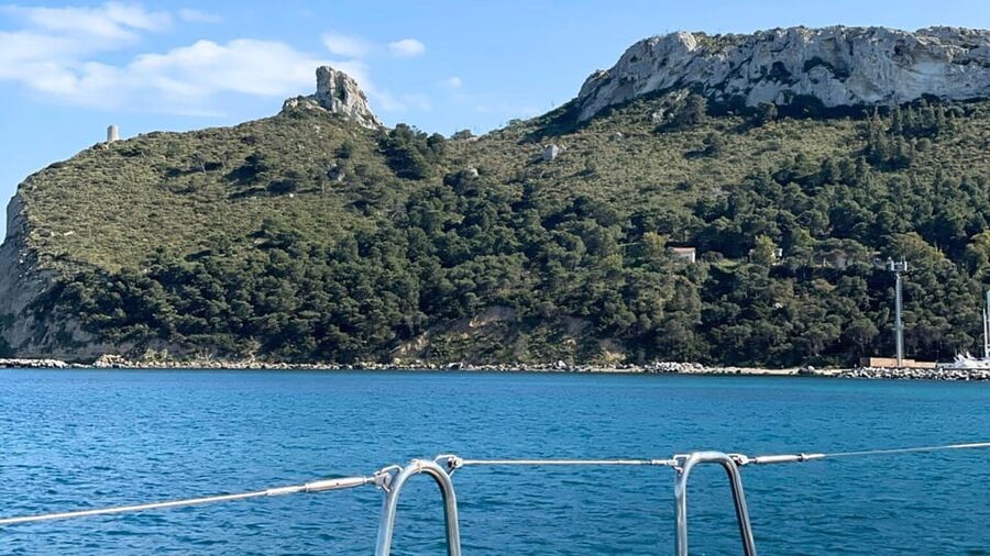 From Cagliari: Half-Day Sailing at Sella del Diavolo - The Sella del Diavolo swimming stop