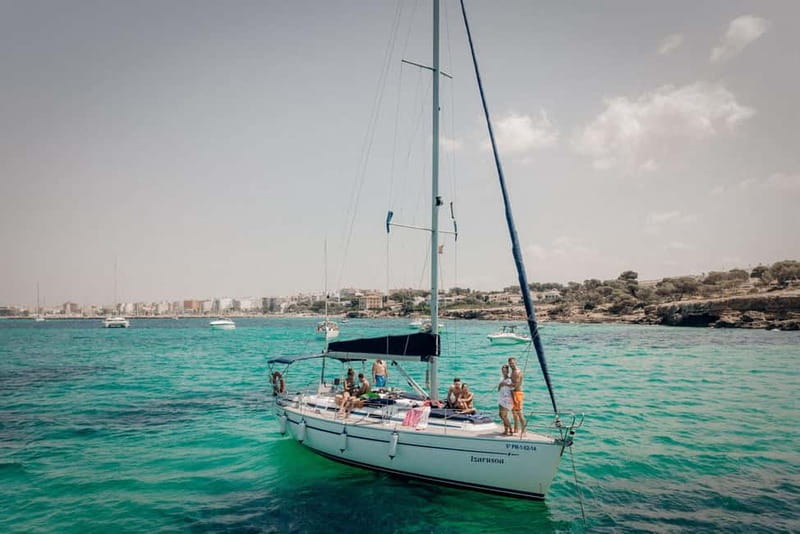 From can Pastilla : Sailing boat trip with Food & Drinks - Cala Blava gives you the first swim
