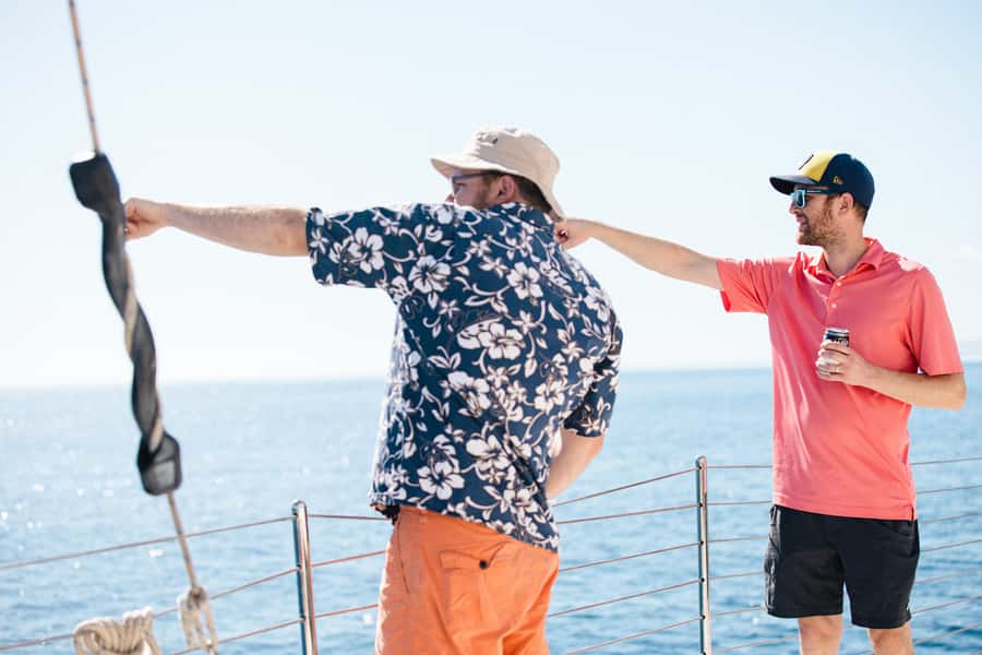 From Ma'alaea: 'Alihilani Sunset Sail Catamaran Tour - Dolphins, seabirds, and winter humpback whales