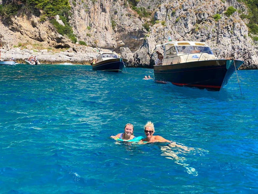From Positano: Sail to Capri's Stunning Beauty - Leaving Positano Spiaggia by Speedboat