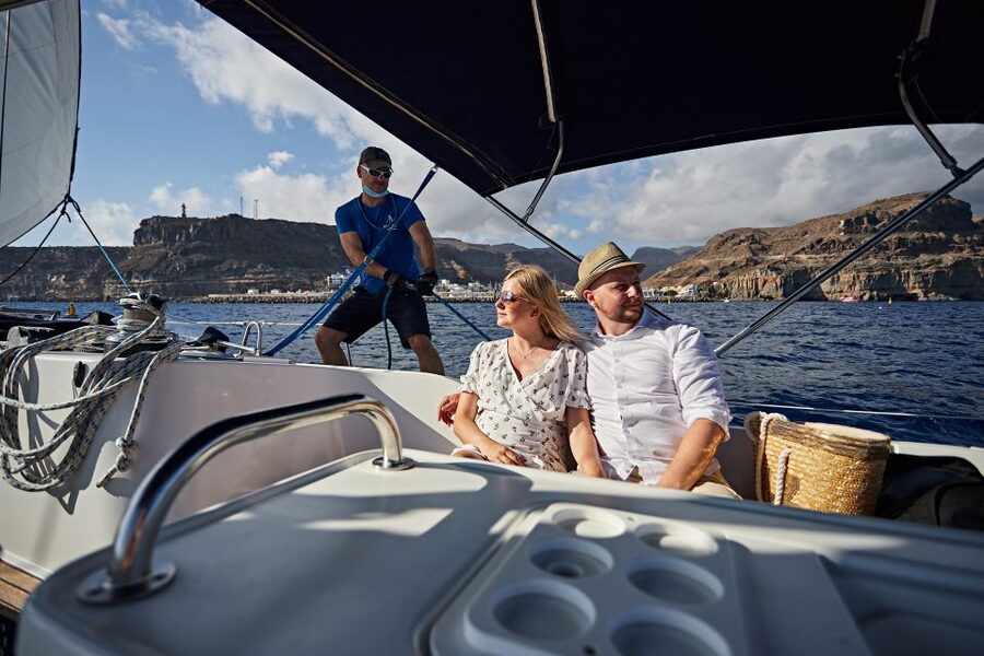 From Puerto de Mogán: Private Sailing Trip & Snorkeling - A private sailing experience, not a crowded cruise