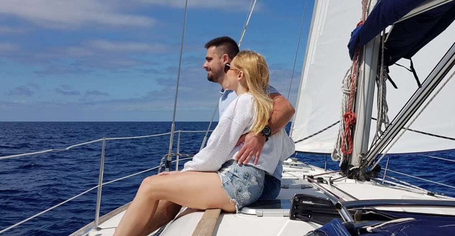 From Puerto de Mogán: Sailboat Trip with Food and Drinks - Sailing the southern coast for three hours