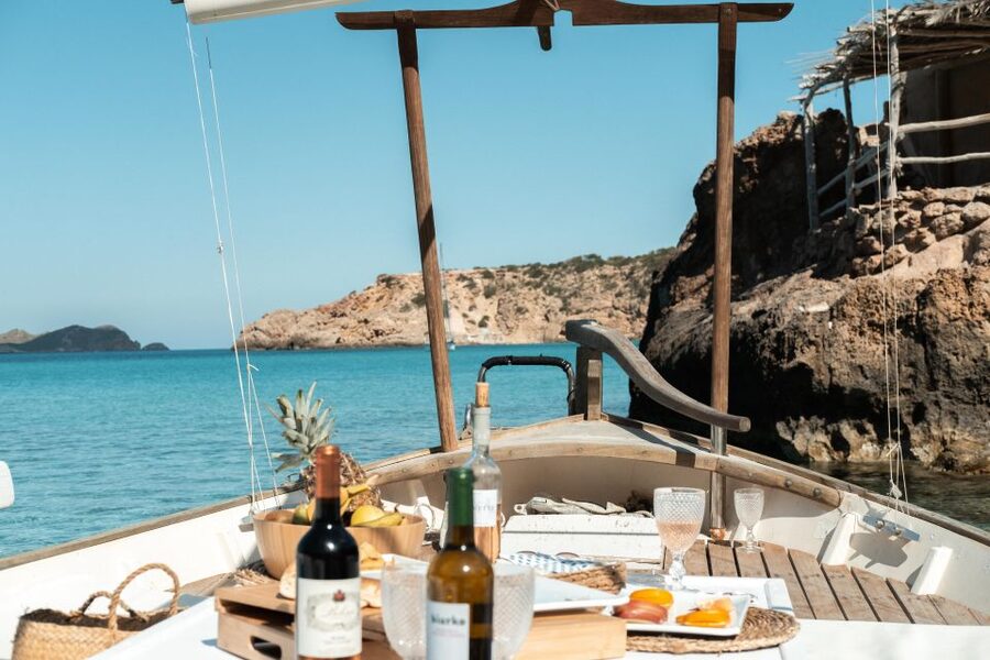 From Sant Josep: Es Vedra & Atlantis Sailboat Cruise - Choosing between Es Vedra and the western coves
