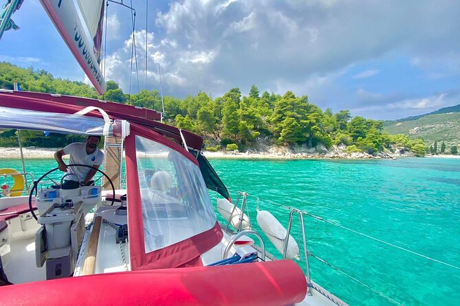 From Skopelos: Full-Day Sailing to Alonissos & Marine Park - First stop: a calm swim and breakfast