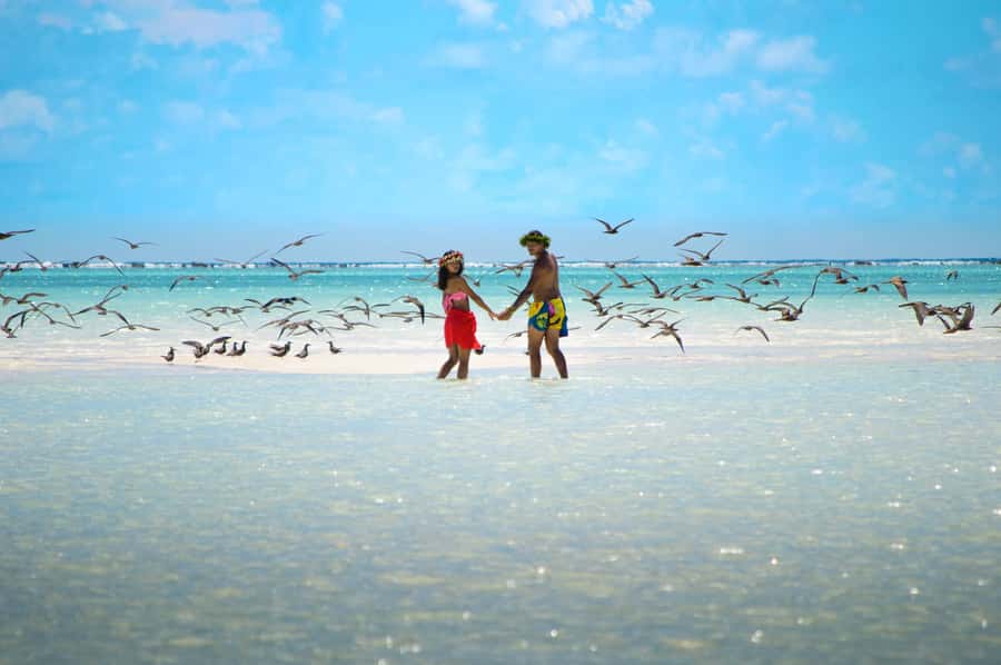 From Tahiti: Tetiaroa Island Tour by Sailing Catamaran - A generous Tahitian lunch back aboard
