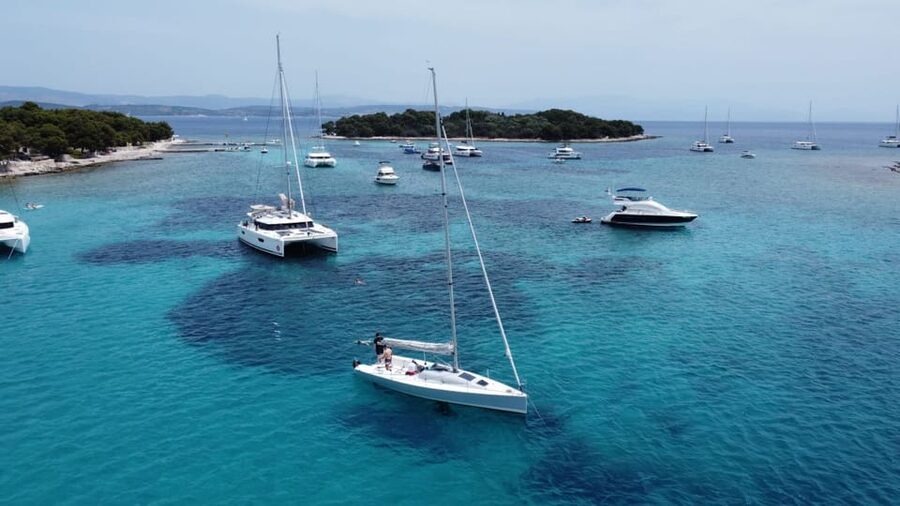 From Trogir Day sailing (private tour) - Kritule Bay at noon, the quietest stop