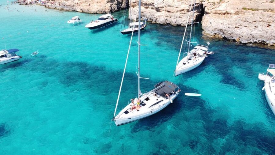 From Valletta: Full Day Private Charter on a Sailing Yacht - The Northern Route to Comino