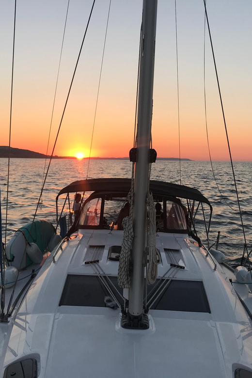 From Valletta: Romantic Sunset Cruise on a Sailing Yacht - Valletta after dark