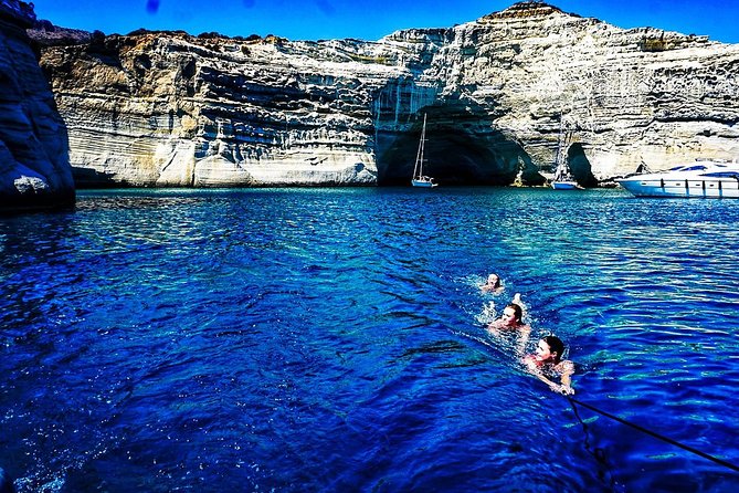Full day sailing cruise on the West side of Milos island - Sykia Cave When Conditions Permit