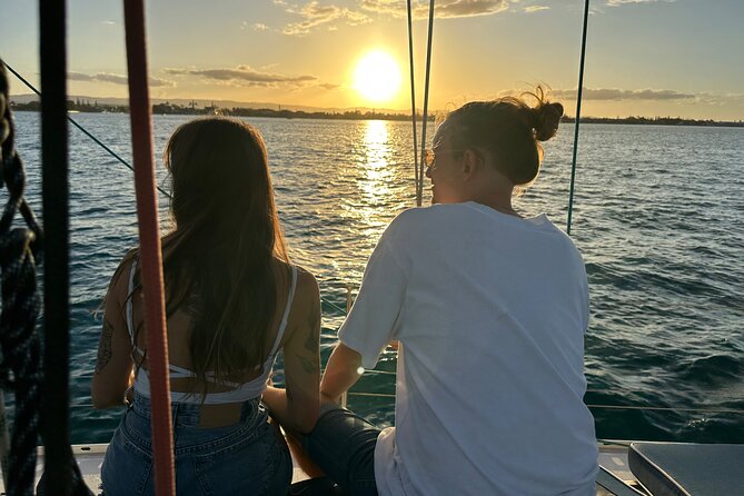Gold Coast 2 Hr Sunset Private Sailing Charter with Drinks & Food - South Stradbroke and the shape of the coastline
