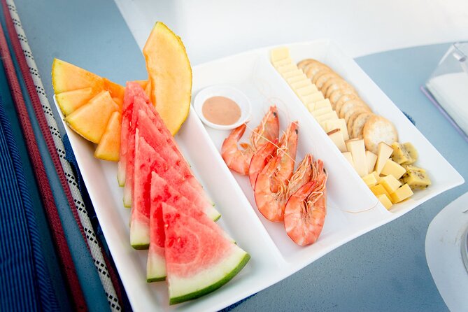 Gold Coast Sailing Cruise with sparkling wine & nibbles platter - Sparkling wine, soft drinks, and the nibbles platter
