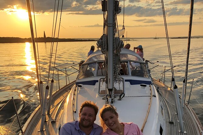 Golden Hour Escape: Private Sunset Sail in Coastal Maine - The mouth of the Saco River and changing tides