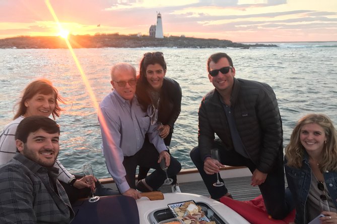 Golden Hour Escape: Private Sunset Sail in Coastal Maine - Wood Island Lighthouse and Saco Bay’s islands