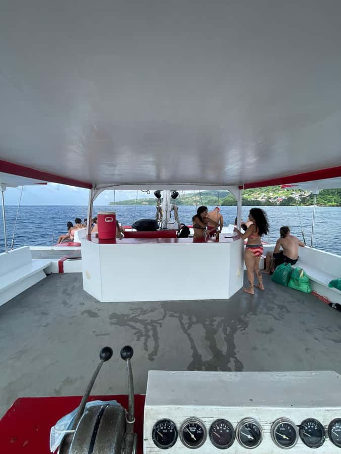 Grenada: Sailing and Snorkeling To the Underwater Sculpture - Leaving Grand Anse for the coastal views