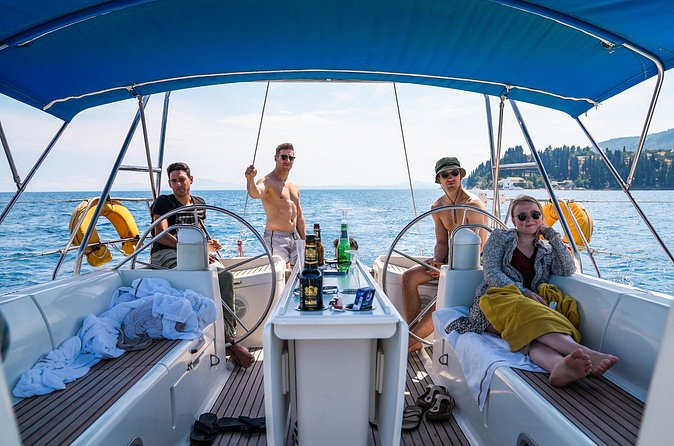 Guided Sailing Yacht Trip in Corfu Island - Exploring the blue cave at Nisaki