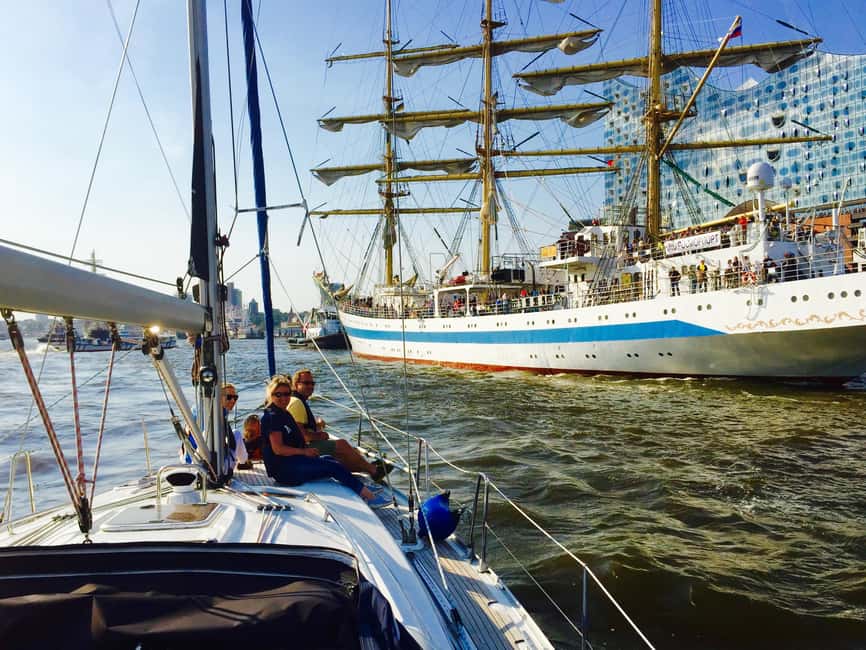 "Hafengeburtstag Hamburg" 2024. Cruise&Sail from/to Wedel - Reaching the Wedel marina